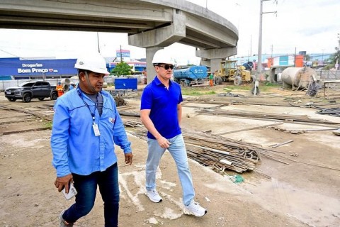 Obra do complexo viário Rei Pelé entra na reta final em Manaus