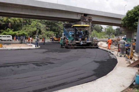 Obras do complexo viário Márcio Souza avançam para a fase final