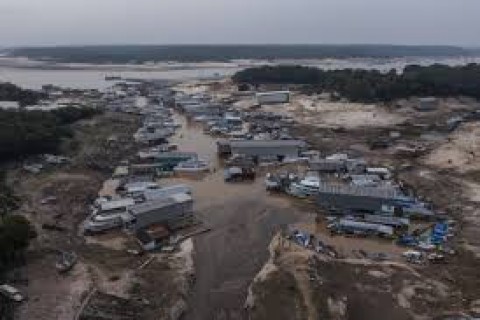 Rio Negro atinge em Manaus a menor marca desde o início da medição