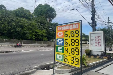 Preço da gasolina aumenta nos postos de Manaus