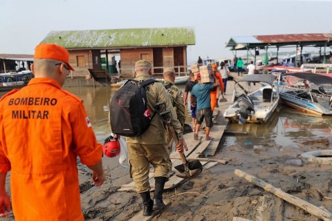 Governo do Amazonas divulga boletim sobre a estiagem no estado, nesta segunda-feira