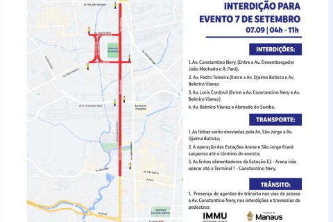 Tânsito e transporte terão mudanças para o Desfile Militar de 7 de setembro