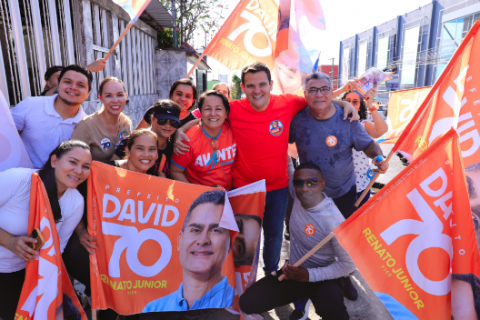 Bandeiraço #David70 reúne centenas de apoiadores nas zonas Norte, Leste e Oeste