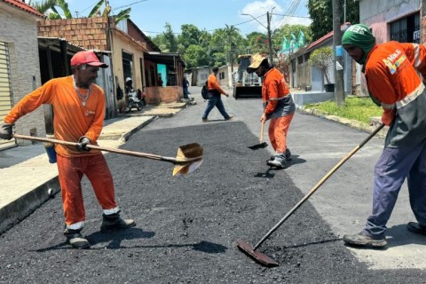 Prefeitura conclui recuperação asfáltica em novo trecho do bairro Cidade de Deus